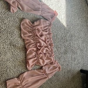 Pretty little things pink puff long sleeve